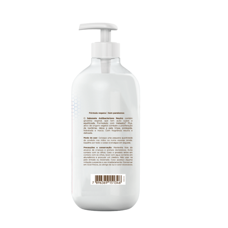Sabonete Antibacteriano Neutro 500 Ml - Hidramais - CPAPS