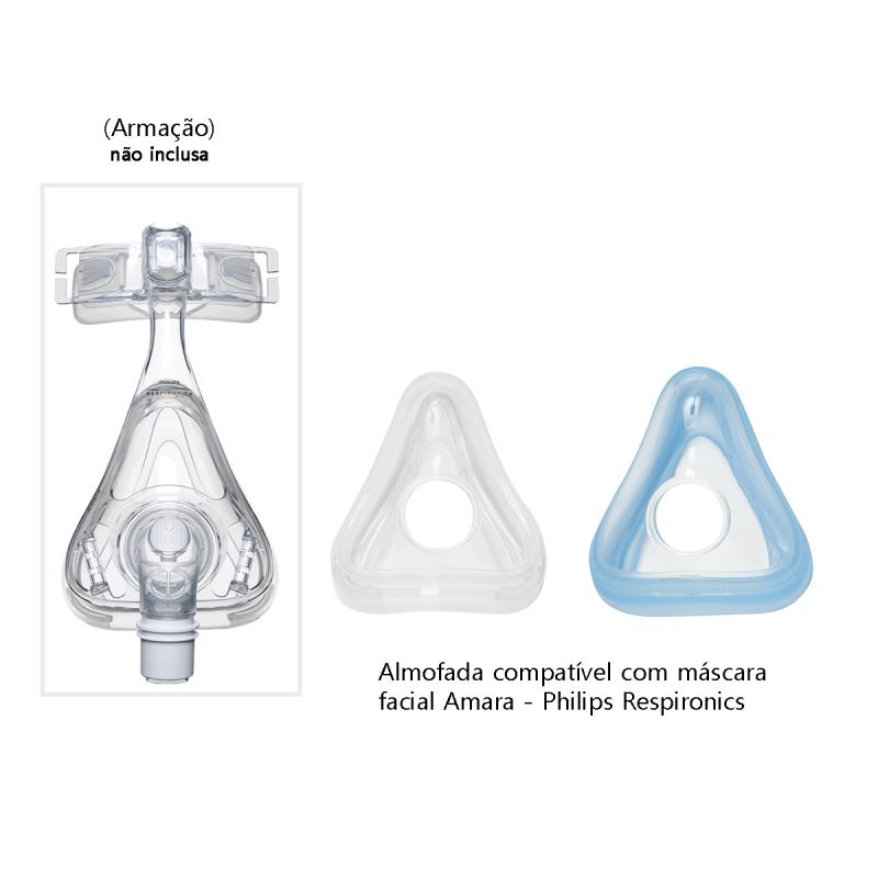 Almofada para máscara facial Amara e Amara gel - Philips Respironics - CPAPS