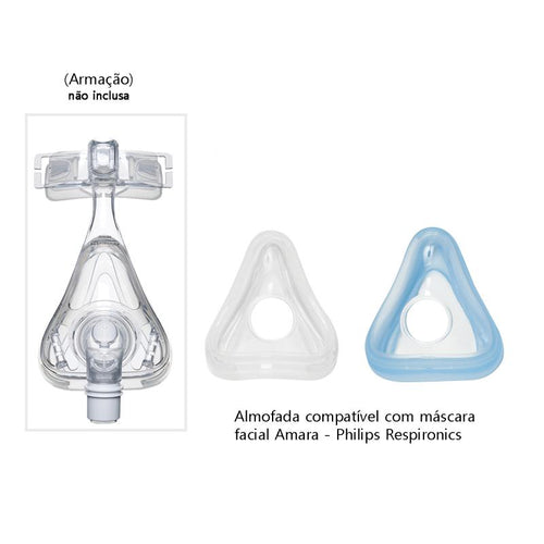 Almofada para máscara facial Amara e Amara gel - Philips Respironics - CPAPS