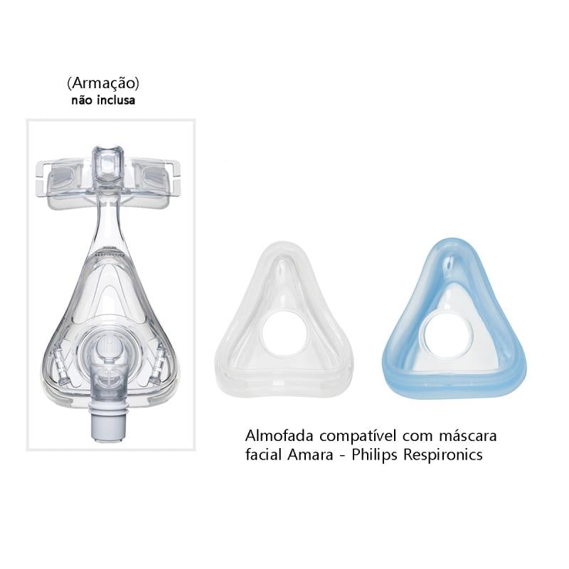 Almofada para máscara facial Amara e Amara gel - Philips Respironics - CPAPS