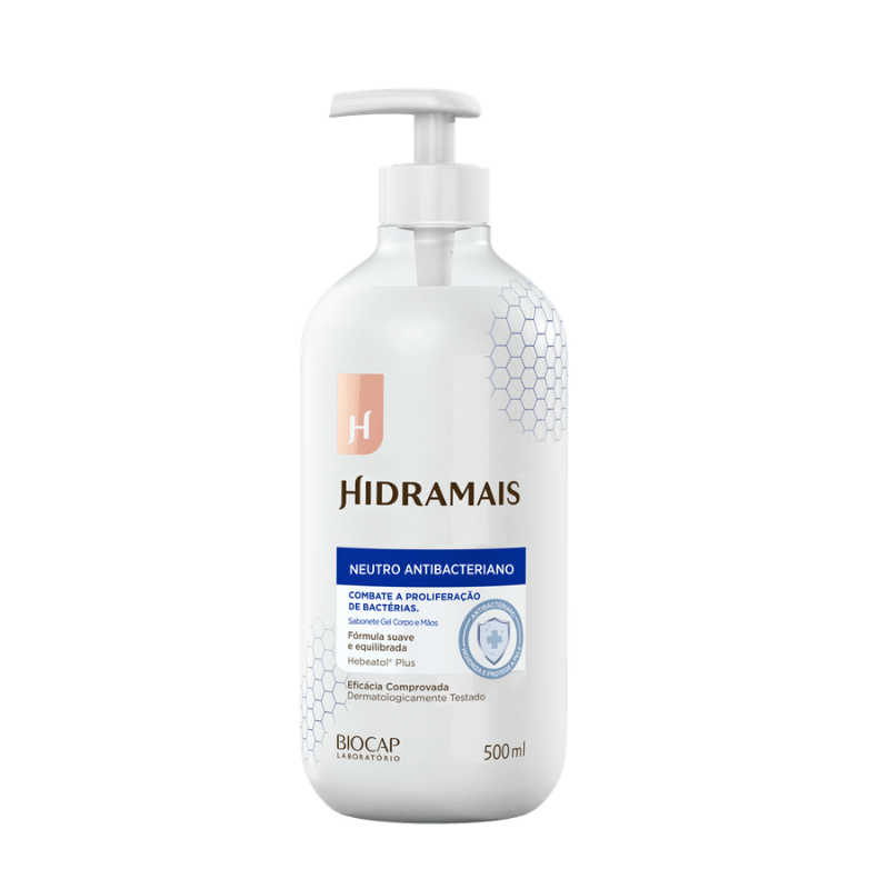 Sabonete Antibacteriano Neutro 500 Ml - Hidramais - CPAPS