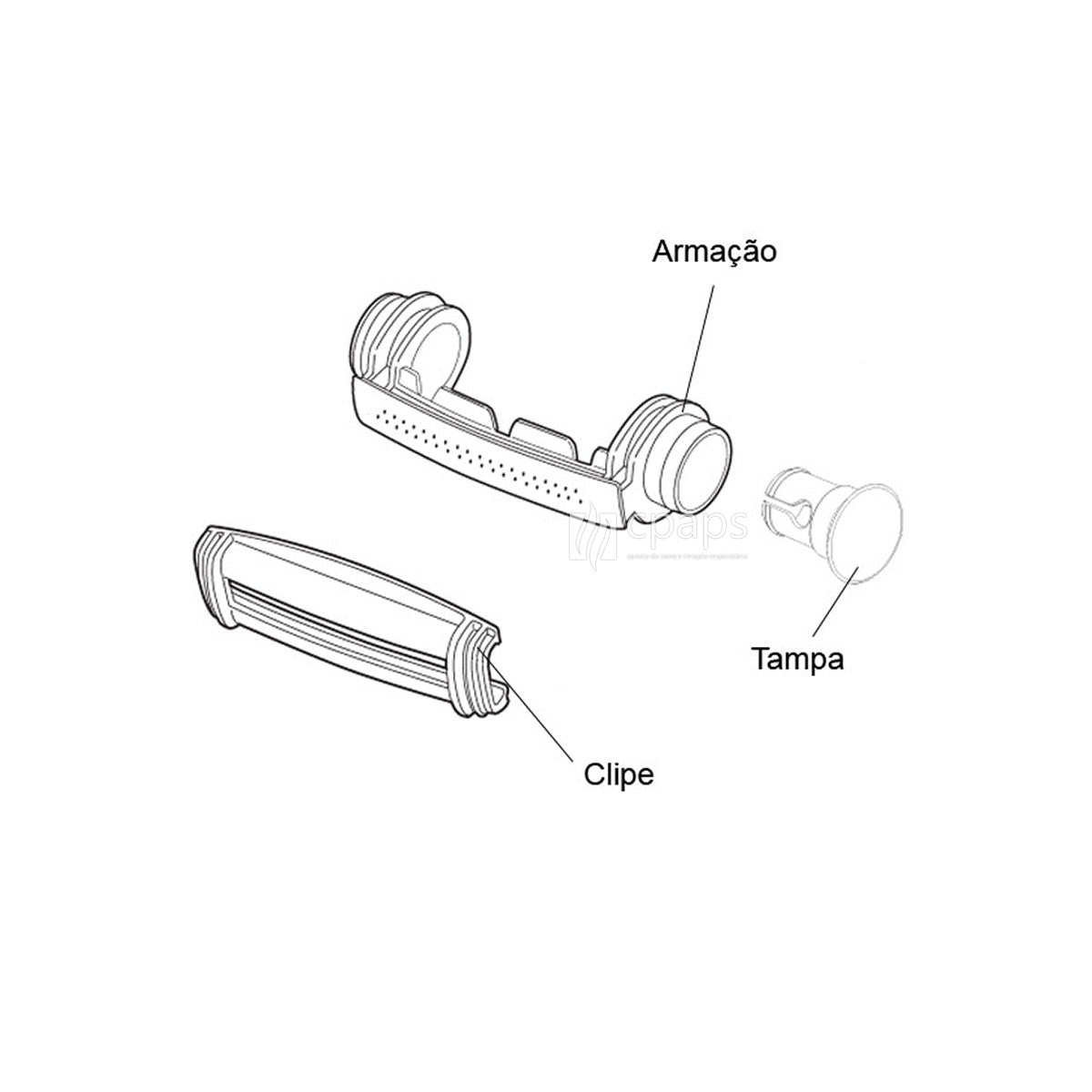 Conjunto de Armação Swift Ii - Resmed