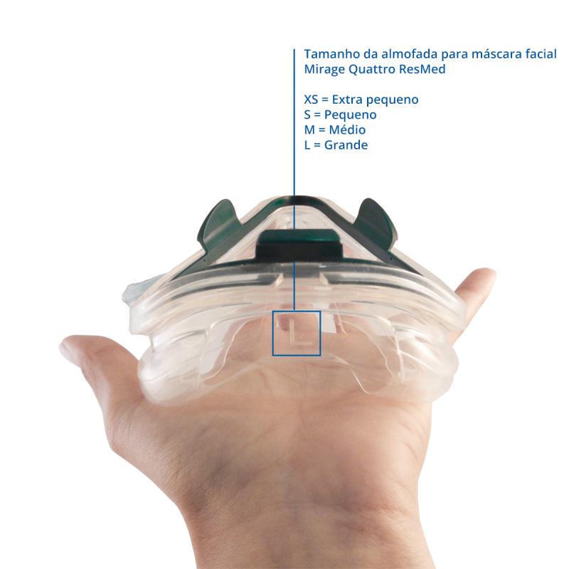 Almofada com clipe para máscara Mirage Quattro - ResMed - CPAPS