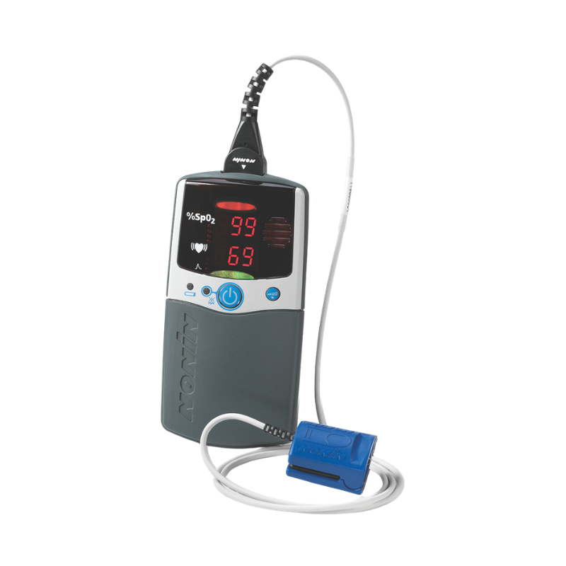 Oxímetro de Pulso Portátil PalmSAT 2500A com Sensor Adulto 8000AA-2 - Nonin